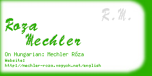 roza mechler business card